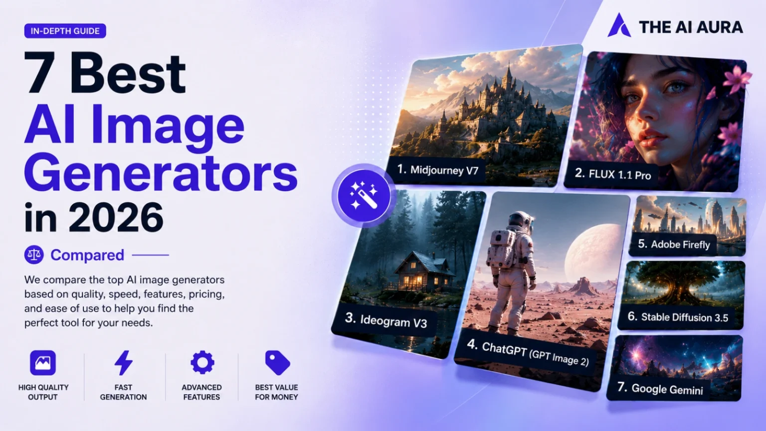 7 Best AI Image Generators in 2026