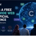 Feature image illustrating Current AI's vision for a free, open global AI network, featuring a connected digital globe, multilingual communication, open AI infrastructure, and inclusive artificial intelligence access worldwide.