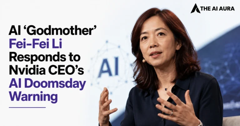 Fei-Fei Li discussing AI risks and responding to warnings about the future of artificial intelligence.