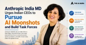 Anthropic India MD urges Indian CEOs to pursue AI moonshots and build dedicated task forces to accelerate innovation and AI adoption.