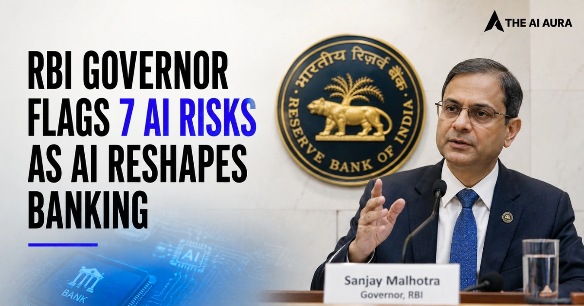 RBI Governor Sanjay Malhotra highlights seven AI risks as artificial intelligence reshapes India’s banking sector.
