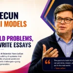 Yann LeCun discusses AI models designed to solve real-world problems beyond text generation.