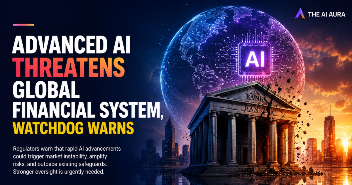 Advanced AI threatens the global financial system, with regulators warning of market instability and amplified risks.