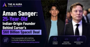 Aman Sanger, a 25-year-old Indian-origin founder, featured alongside Elon Musk in a graphic about Cursor’s $60 billion SpaceX deal.