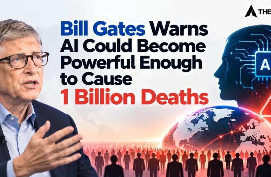 Bill Gates warns AI could become powerful enough to cause 1 billion deaths.