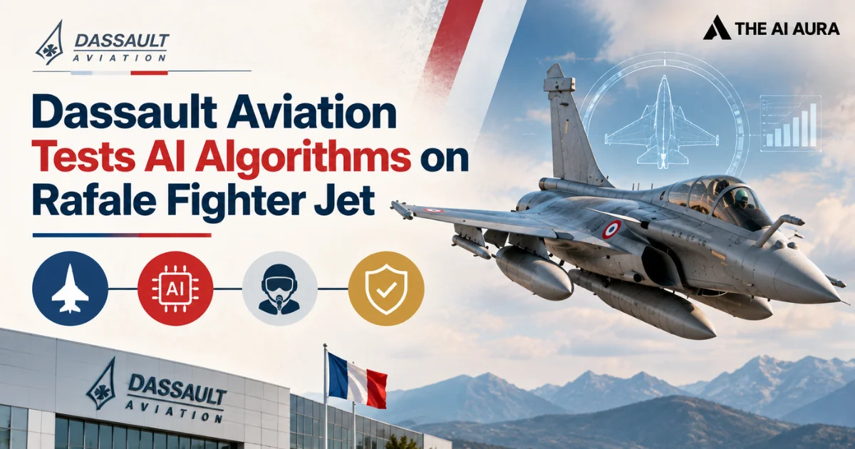 Dassault Aviation tests AI algorithms on Rafale fighter jets.