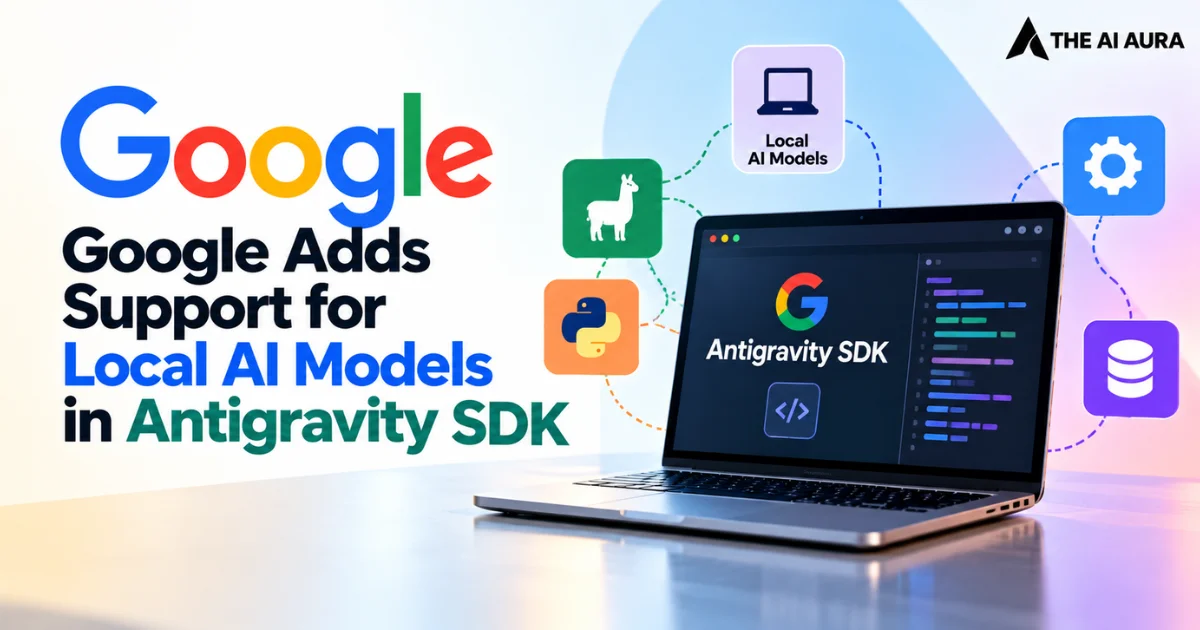 Google Ads supports local AI models in Antigravity SDK.