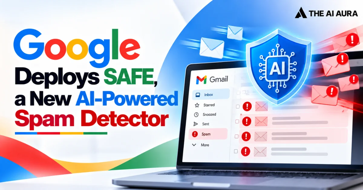 Google deploys an AI-powered spam detector to protect Gmail from malicious emails.