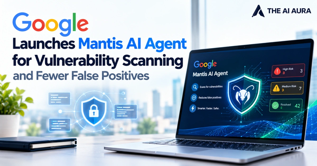 Google launches Mantis AI Agent for vulnerability scanning and reducing false positives.