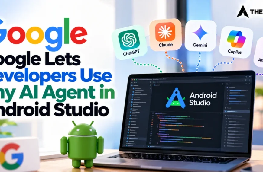 Google lets developers use any AI agent in Android Studio, including ChatGPT, Claude, Gemini, and Copilot.