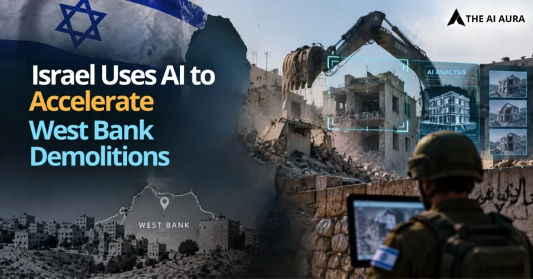 Israel uses AI to accelerate West Bank demolitions.