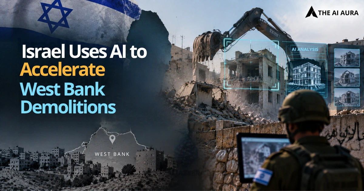 Israel uses AI to accelerate West Bank demolitions.