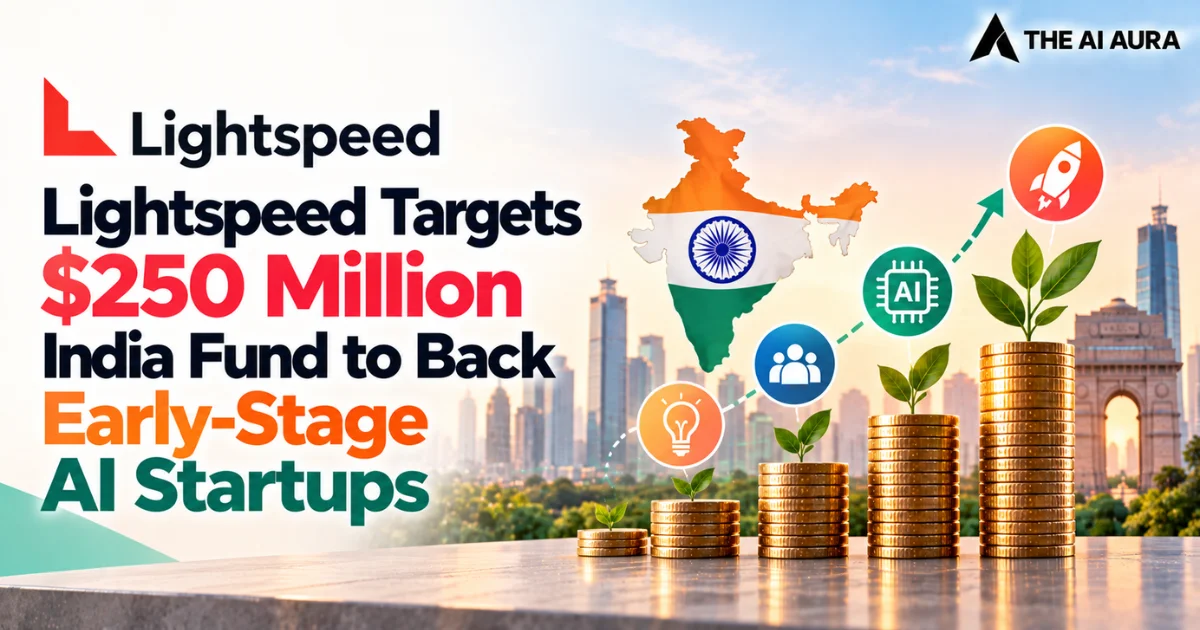 Lightspeed targets $250 million India fund to back early-stage AI startups.
