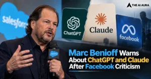 Marc Benioff warns about ChatGPT and Claude after Facebook criticism.