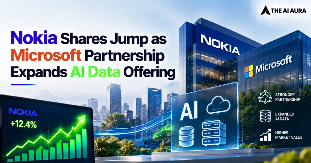 Nokia shares rise as Microsoft partnership expands AI data offerings.