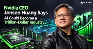 Nvidia CEO Jensen Huang highlights AI’s potential to become a trillion-dollar industry.