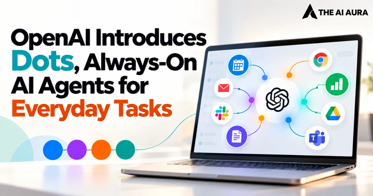 OpenAI introduces Dots, always-on AI agents for everyday tasks.