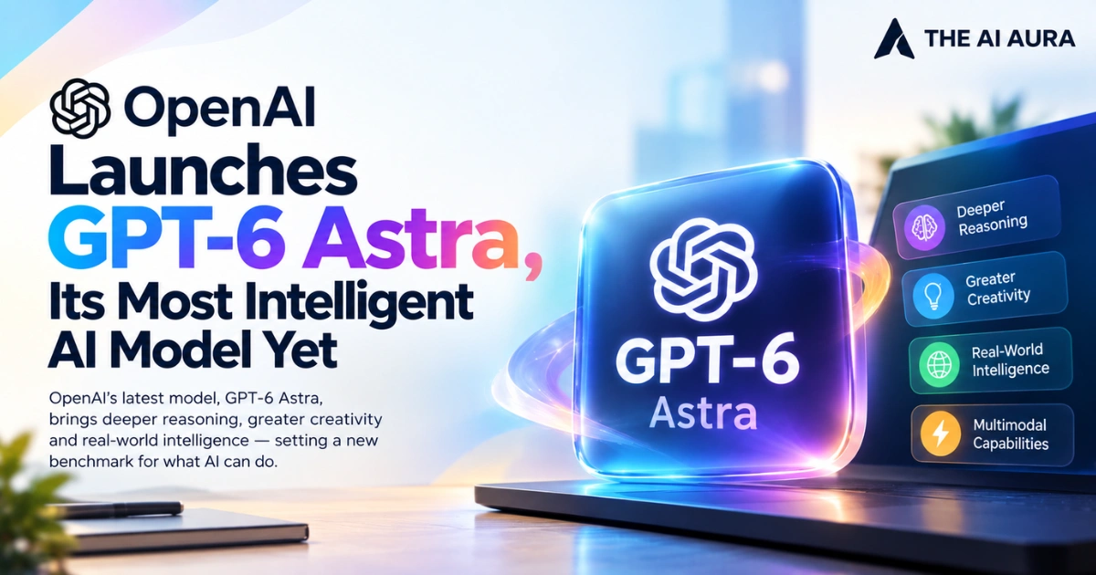 OpenAI launches GPT-6 Astra, an advanced AI model with deeper reasoning, creativity, and multimodal capabilities.