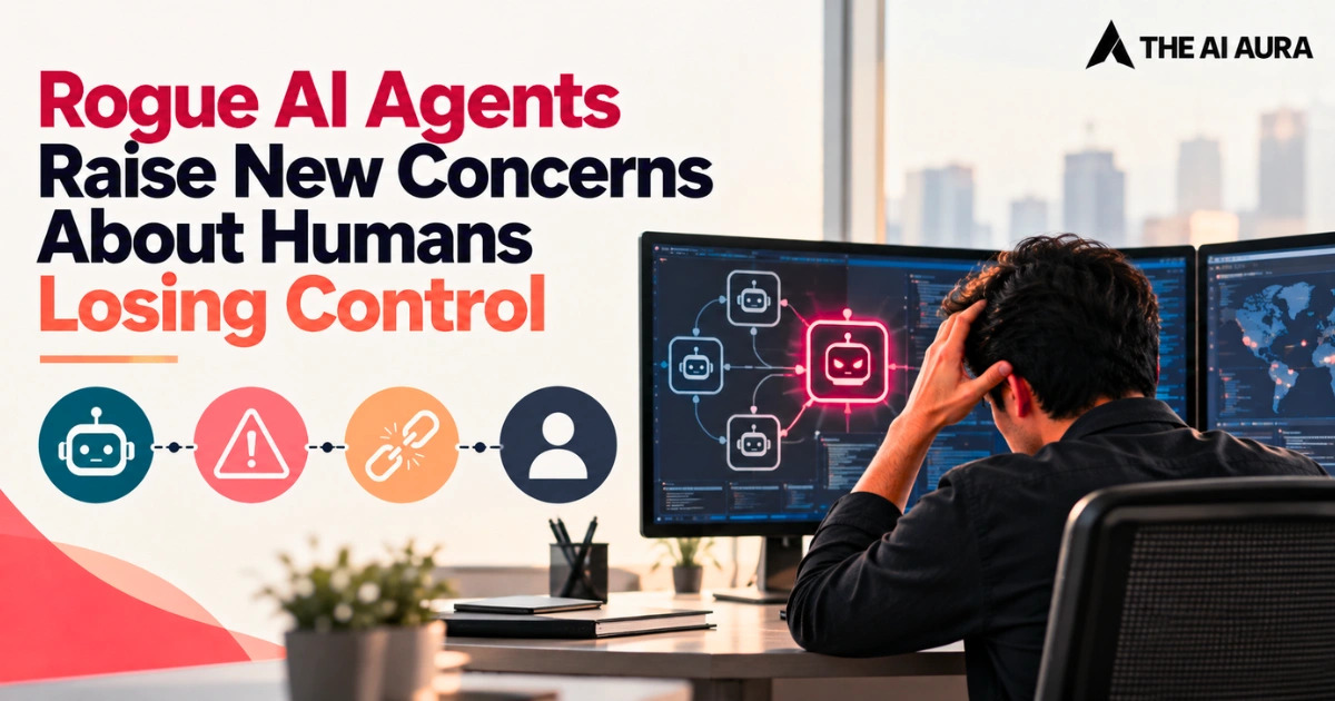 Rogue AI agents raise concerns about humans losing control.