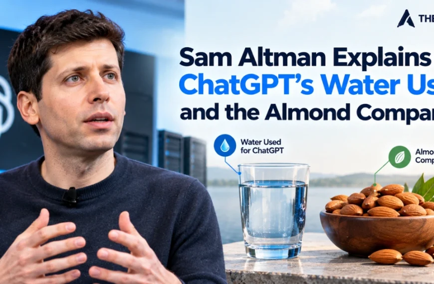 Sam Altman explains ChatGPT’s water use with an almond comparison.