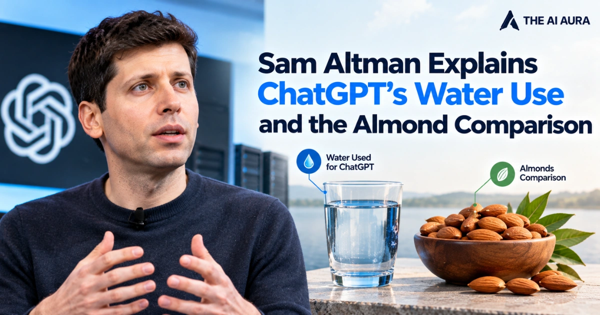 Sam Altman explains ChatGPT’s water use with an almond comparison.