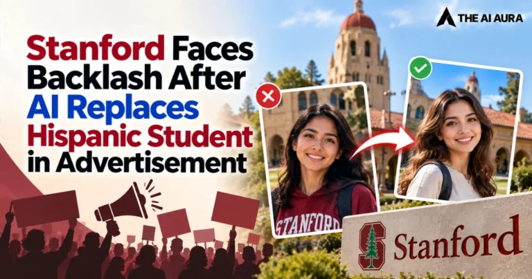 Stanford faces backlash over AI replacing Hispanic students in advertising.