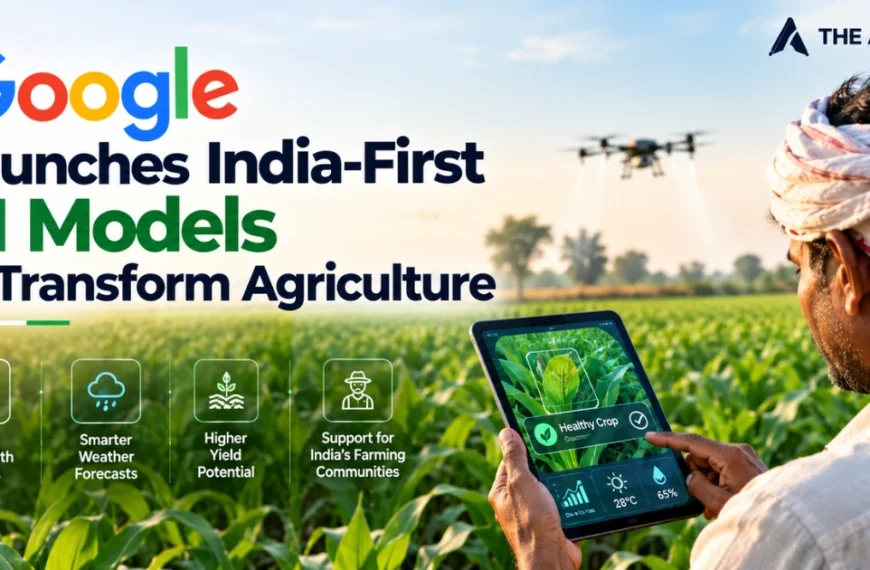 Google launches India-first AI models to transform agriculture with smarter crop insights and farming support.