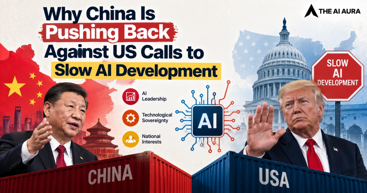 China pushes back against US calls to slow AI development.