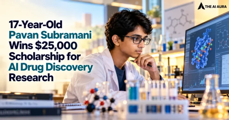 17-year-old Pavan Subramani wins a $25,000 scholarship for AI drug discovery research.