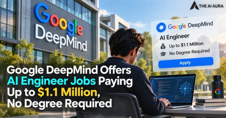 Google DeepMind offers AI engineer jobs paying up to $1.1 million, with no degree required.