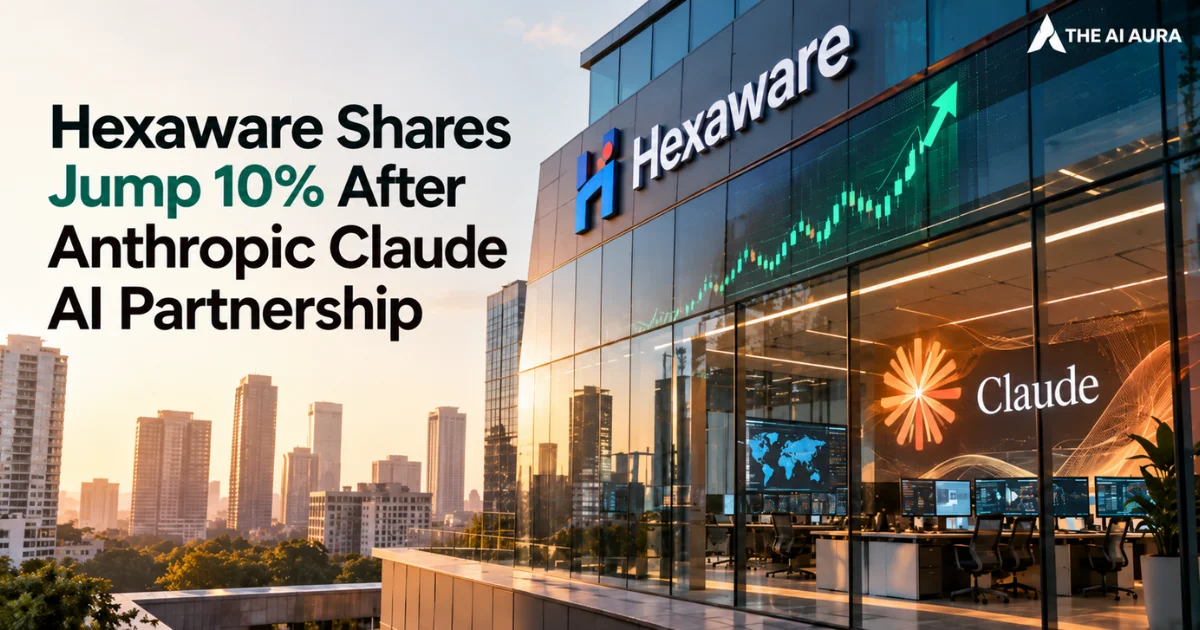 Hexaware shares jump 10% after Anthropic’s Claude AI partnership announcement.