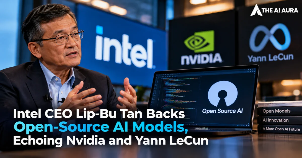 Intel CEO Lip-Bu Tan backs open-source AI models, aligning with Nvidia and Yann LeCun.