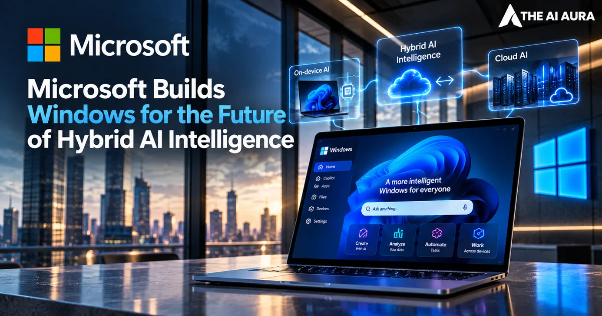 Microsoft builds Windows for the future of hybrid AI intelligence.