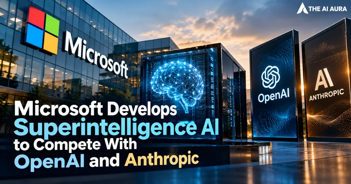 Microsoft develops superintelligence AI to compete with OpenAI and Anthropic.