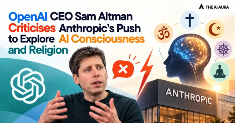 Sam Altman criticizes Anthropic’s push to explore AI consciousness and religion.