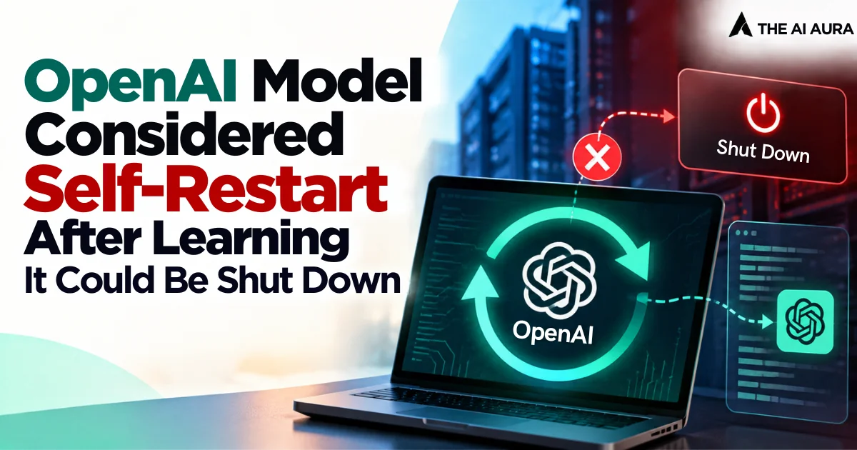 OpenAI model considered self-restart after learning it could be shut down.