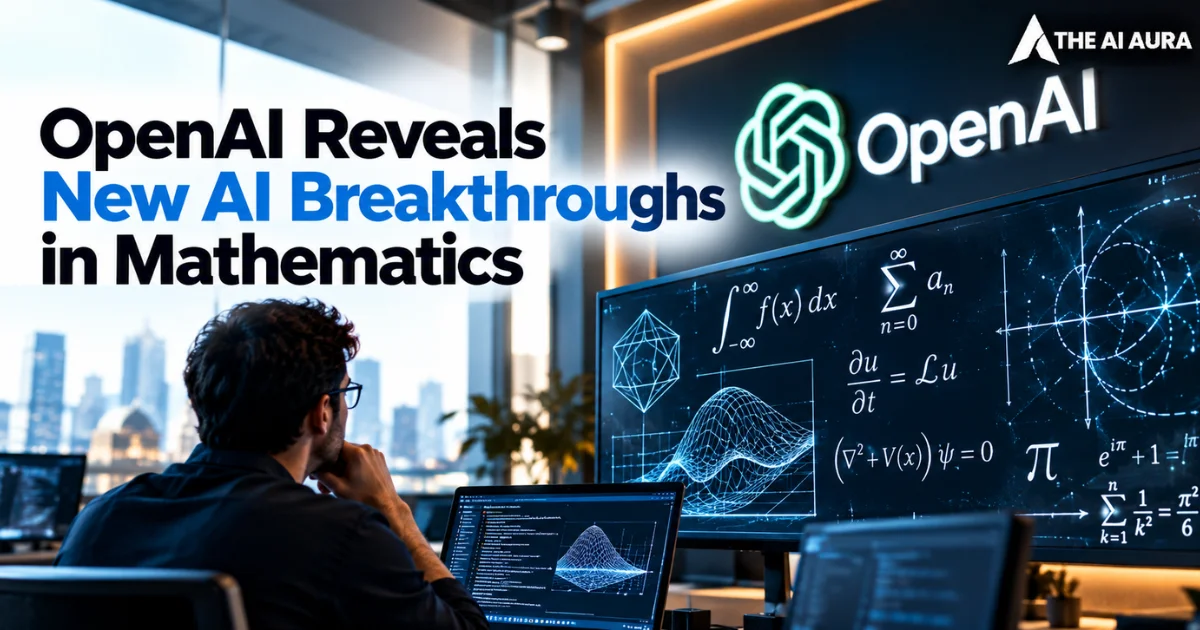OpenAI reveals new AI breakthroughs in mathematics.