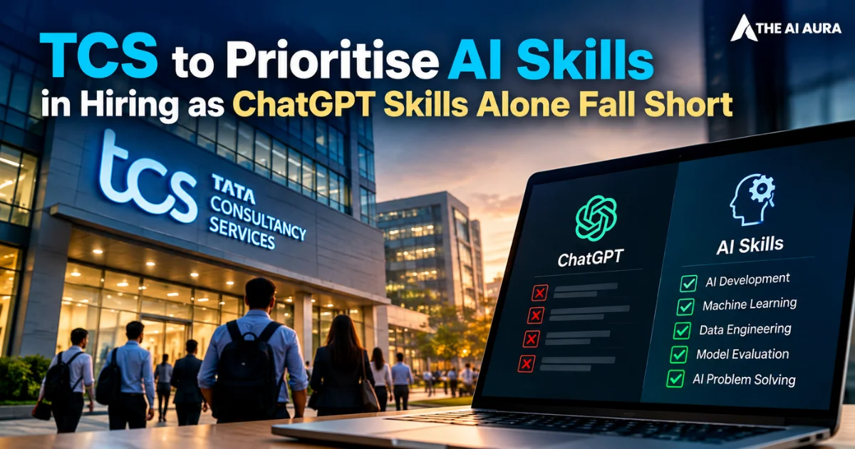 TCS prioritises AI skills in hiring as ChatGPT proficiency alone falls short.